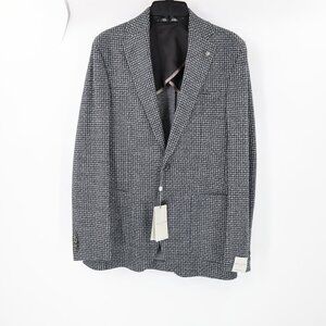 NWT Jack Victor Sport Coat Mens 38R Hampton Wool Silk Houndstooth unstructured
